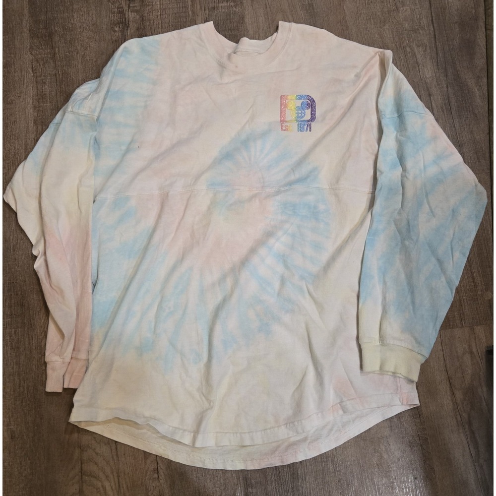 Walt Diney World Tie Dye Jersey Sweatshirt Size M